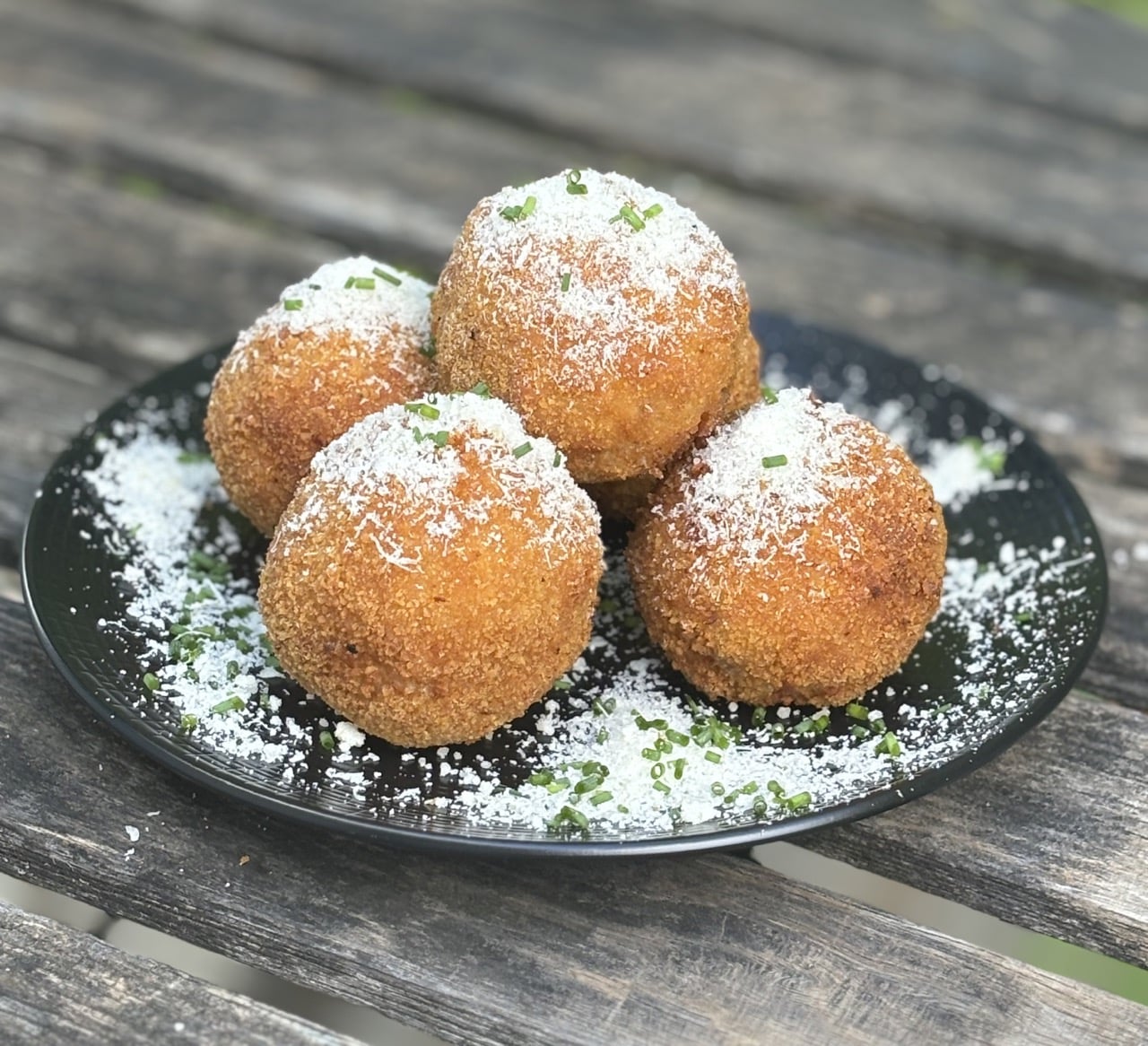 Arancinis à la rillette de sanglier
