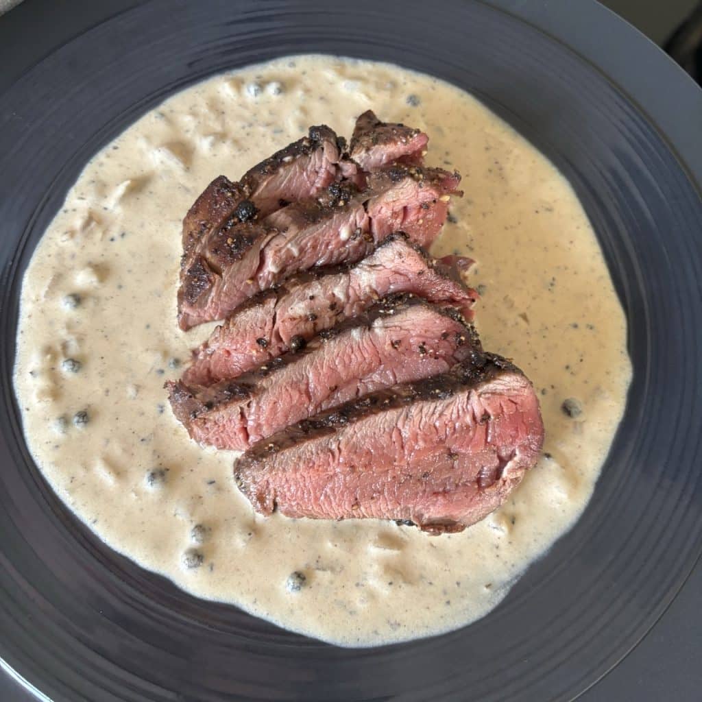 Filet mignon de cerf au poivre