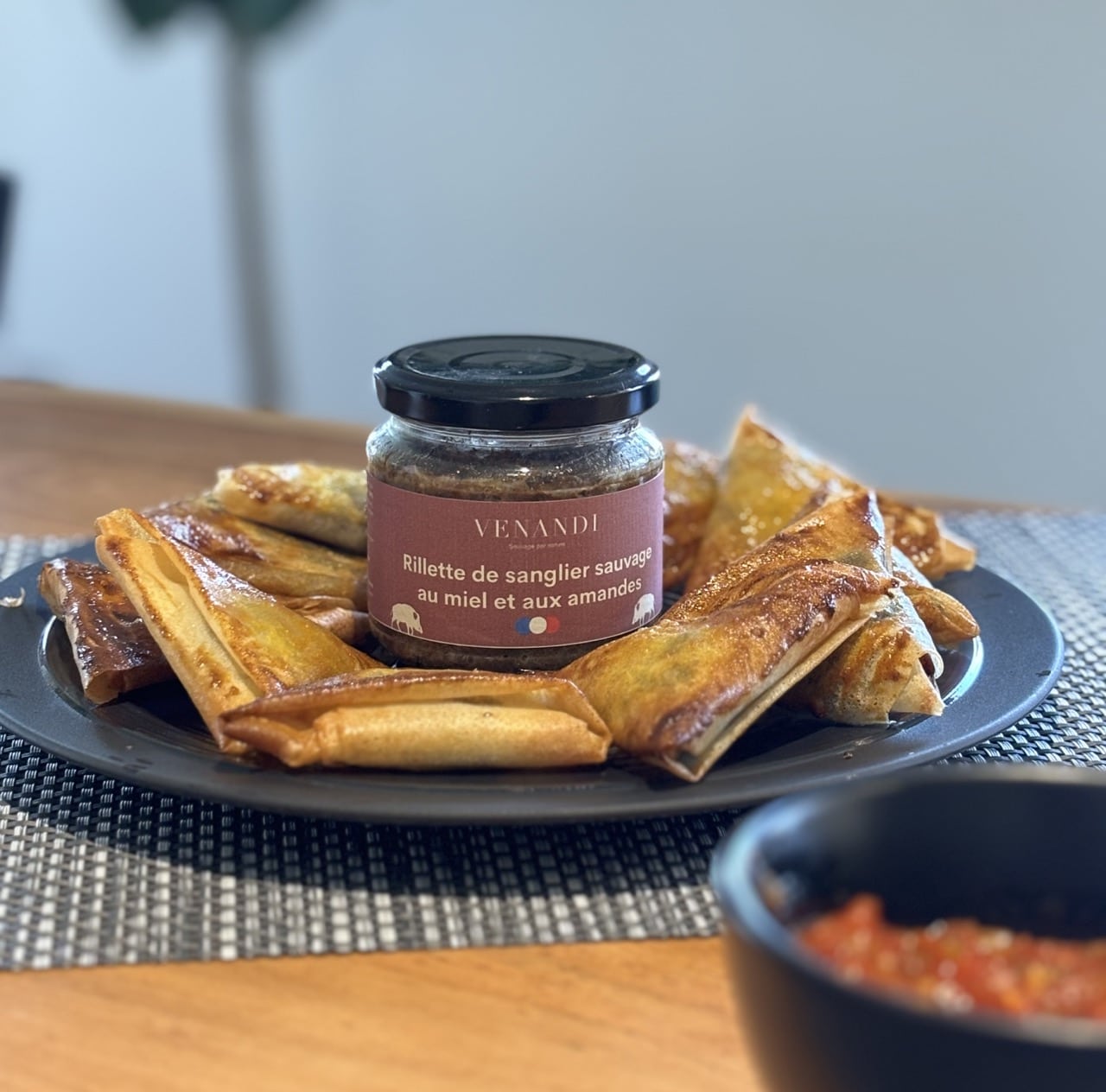 Samoussas aux rillettes de sanglier