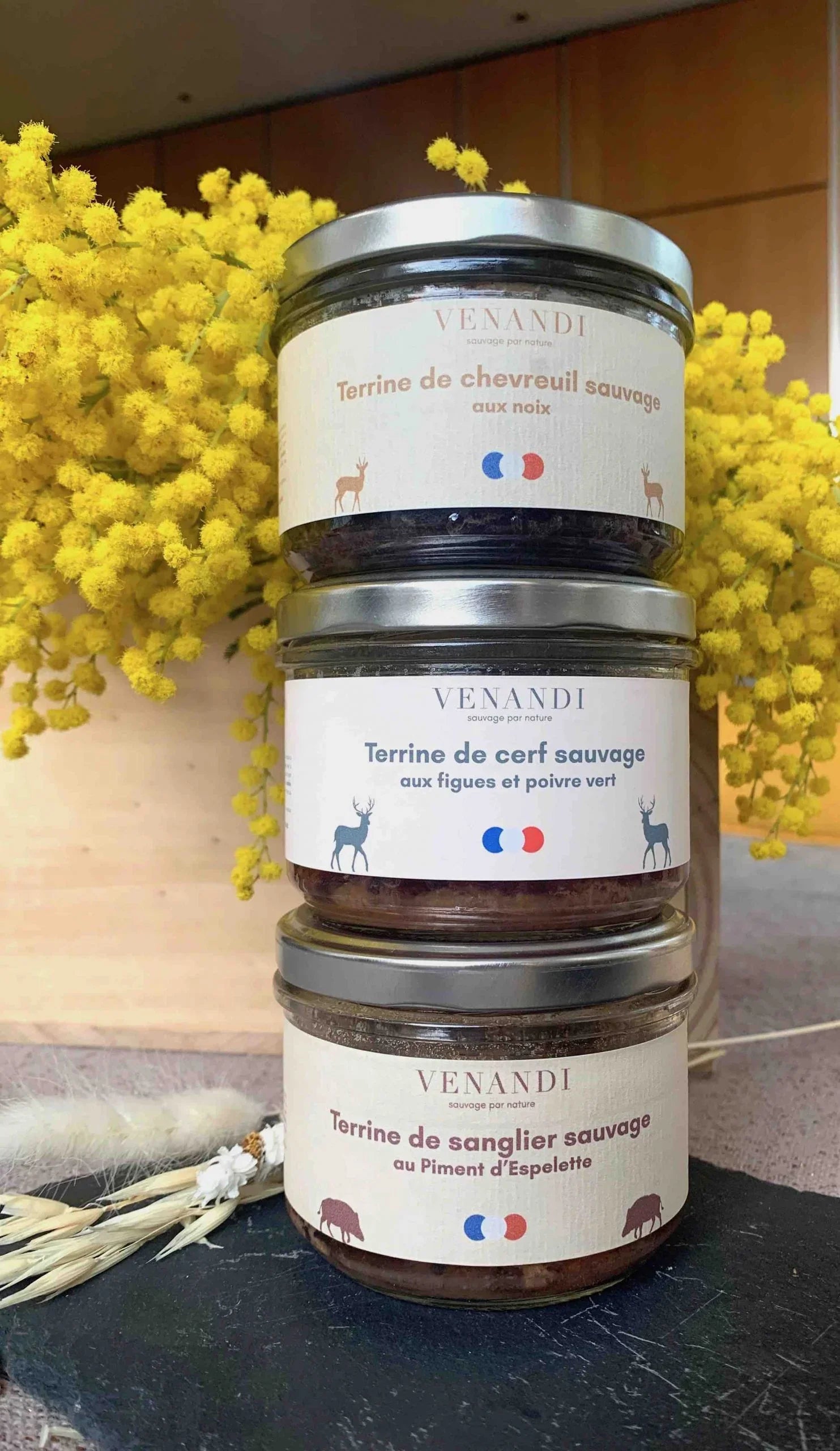 Trilogie terrines de gibier 100% français