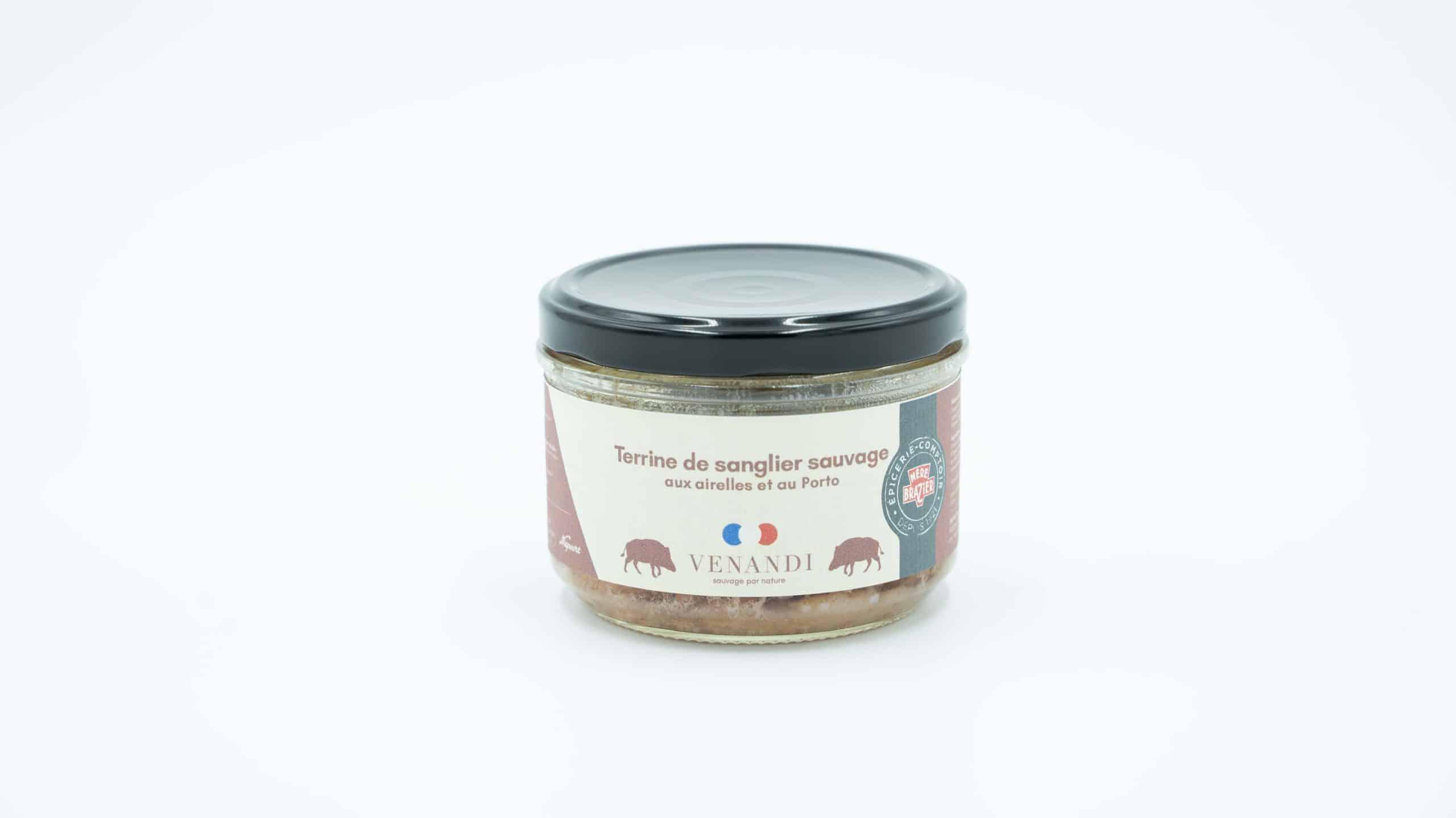 Terrine de sanglier sauvage 100% français aux airelles et au Porto