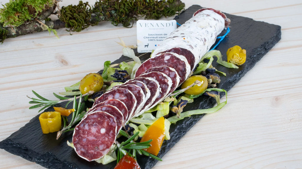 Saucisson de chevreuil sauvage 100% Français – 180g