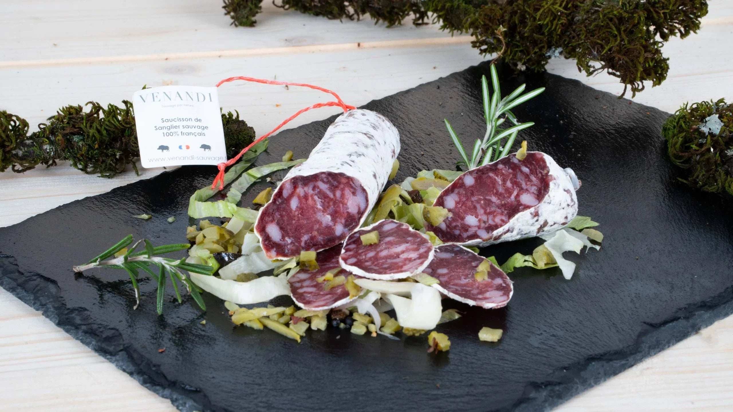 Saucisson de Sanglier sauvage 100% français