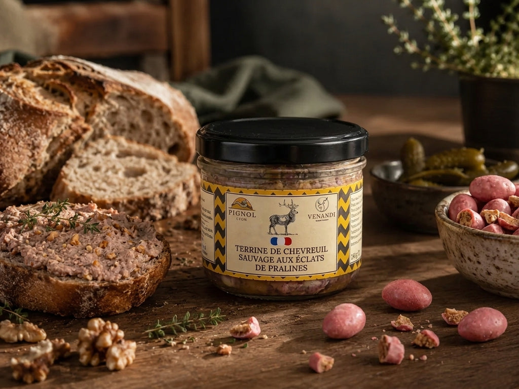 Terrine de Chevreuil Sauvage aux Éclats de Pralines - Maison Pignol - 180g