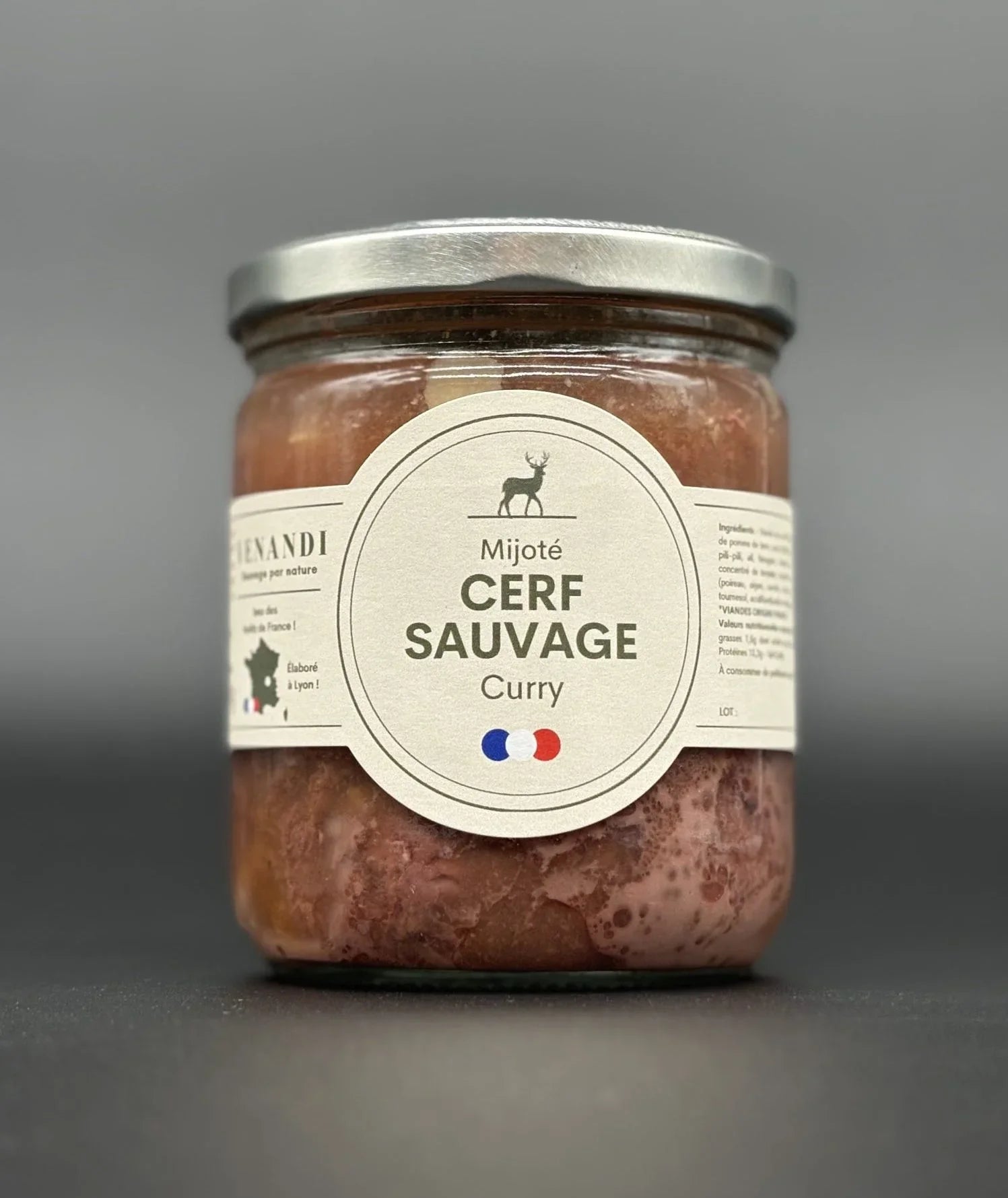 Mijoté de cerf au curry 100% français - 380g