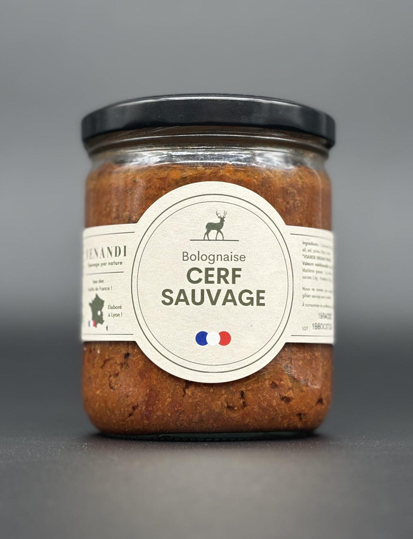 Bolognaise de Cerf Sauvage 100% français - 380g
