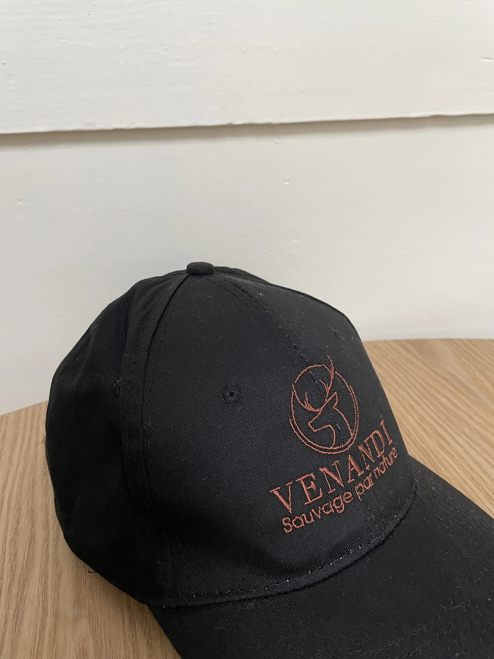 Casquette noir en coton BIO  - Venandi