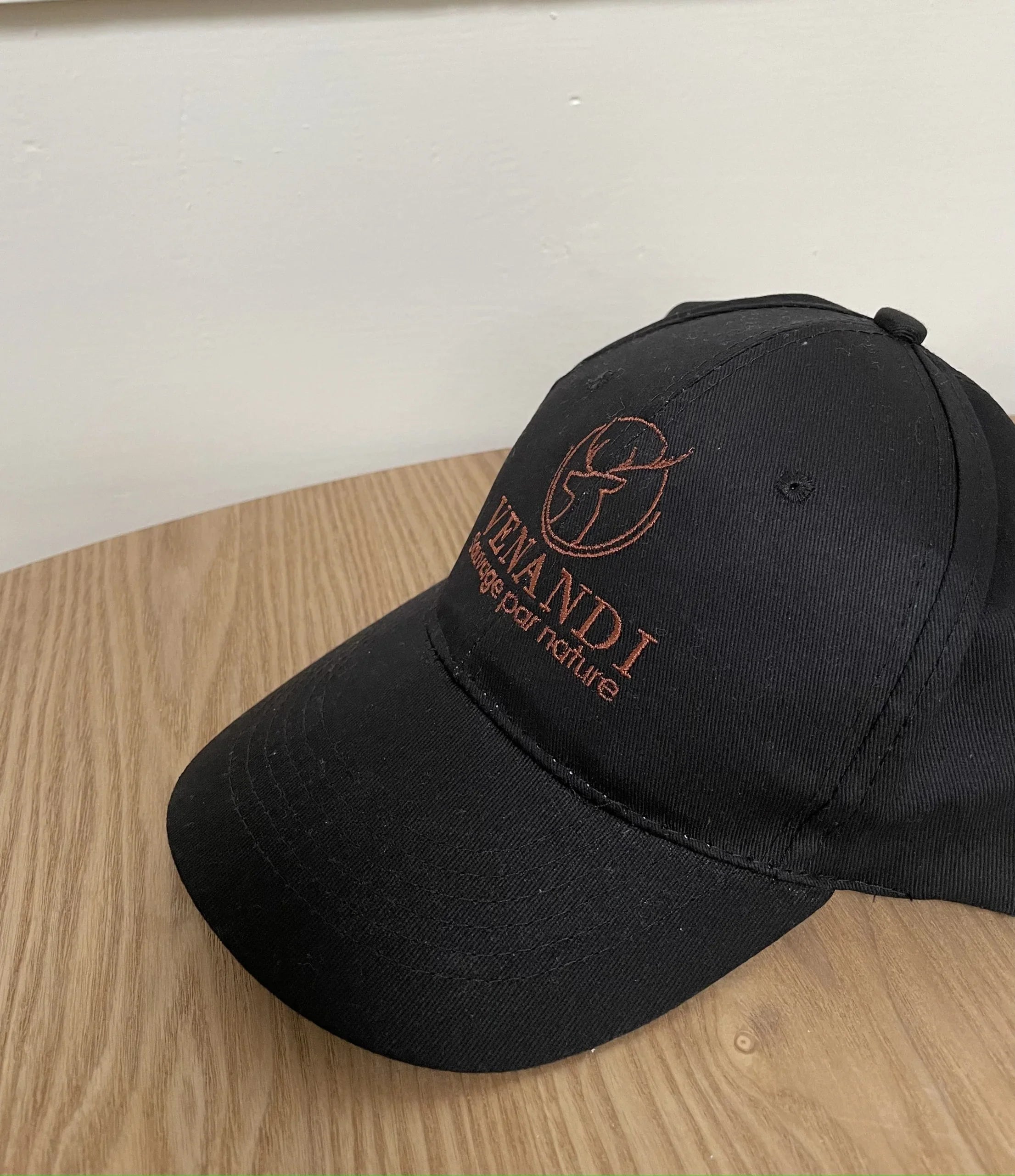 Casquette noir en coton BIO  - Venandi