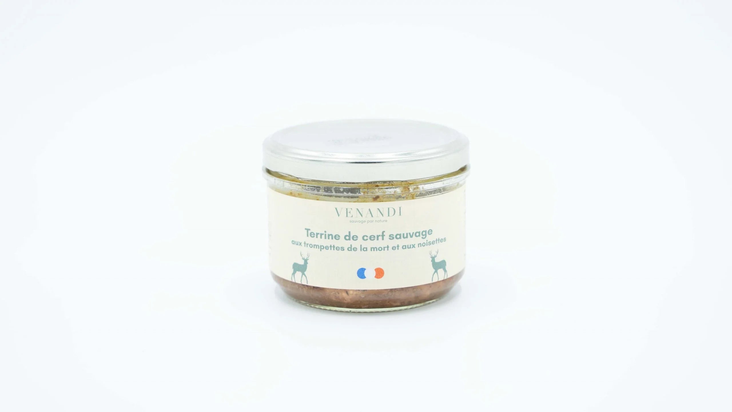Terrine – Cerf Sauvage 100% Français / Trompettes de la mort et Noisettes - 180g