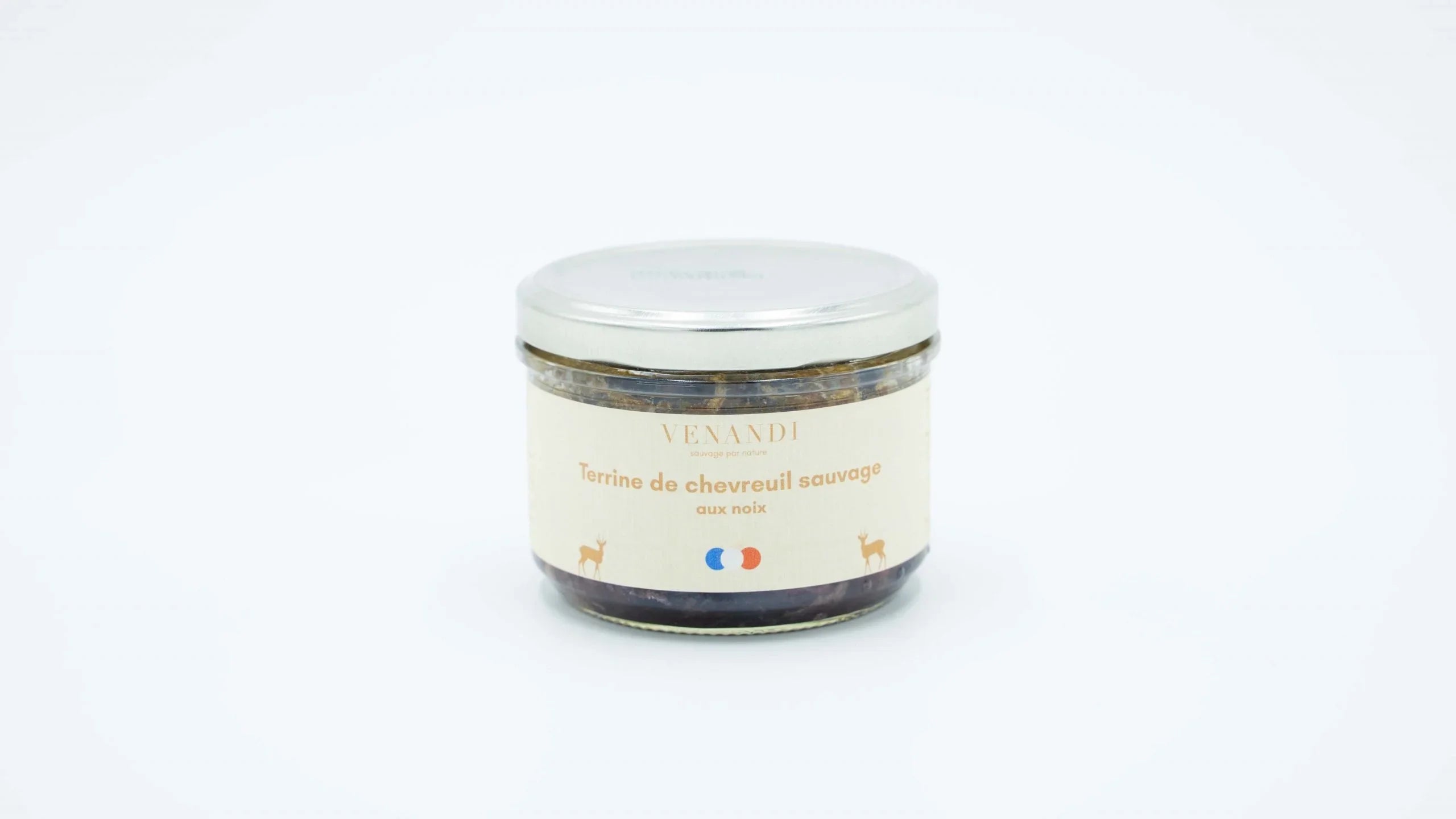 Terrine - Chevreuil Sauvage 100% Français aux Noix - 180g