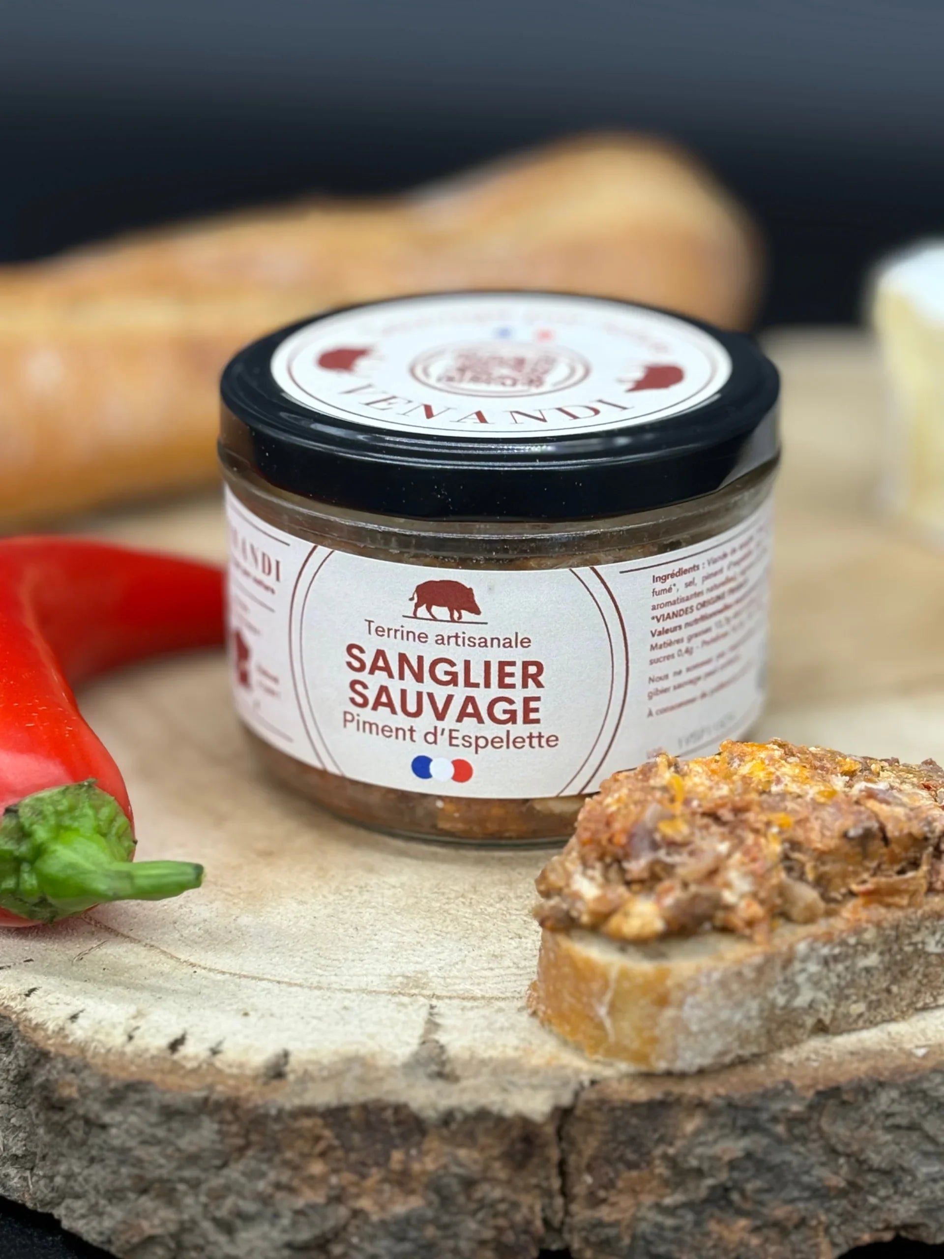 Terrine - Sanglier Sauvage 100% Français / Piment d'Espelette