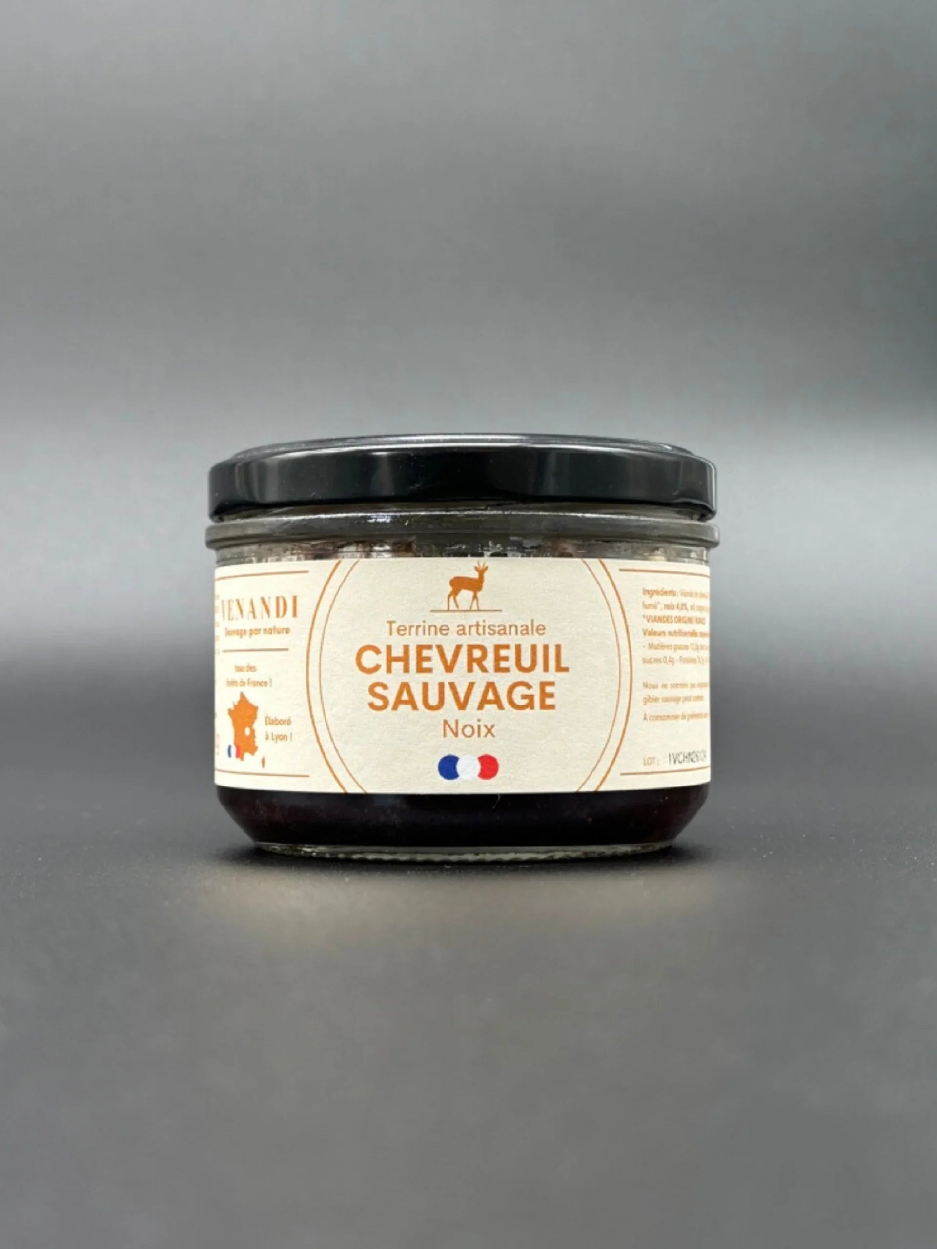 Terrine - Chevreuil Sauvage 100% Français aux Noix