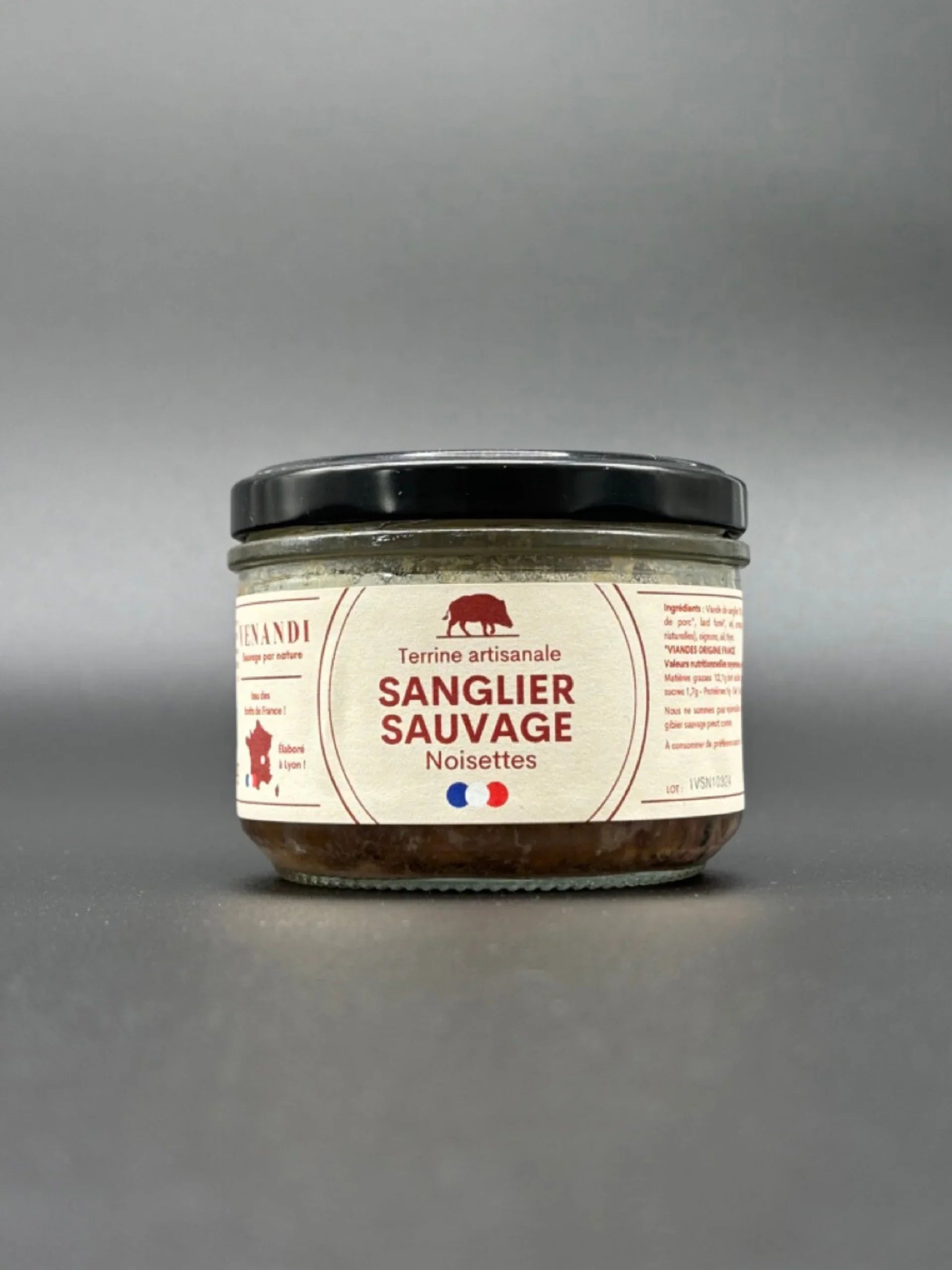 Terrine – Sanglier Sauvage 100% Français / Noisettes