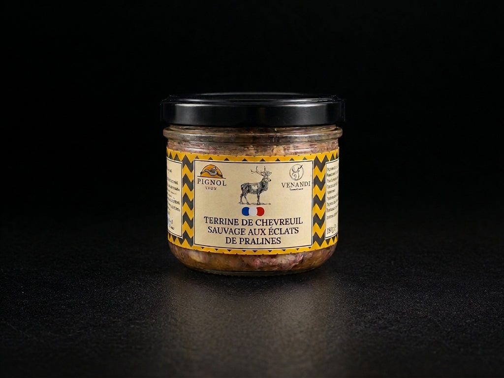 Terrine de Chevreuil Sauvage aux Éclats de Pralines - Maison Pignol - 180g