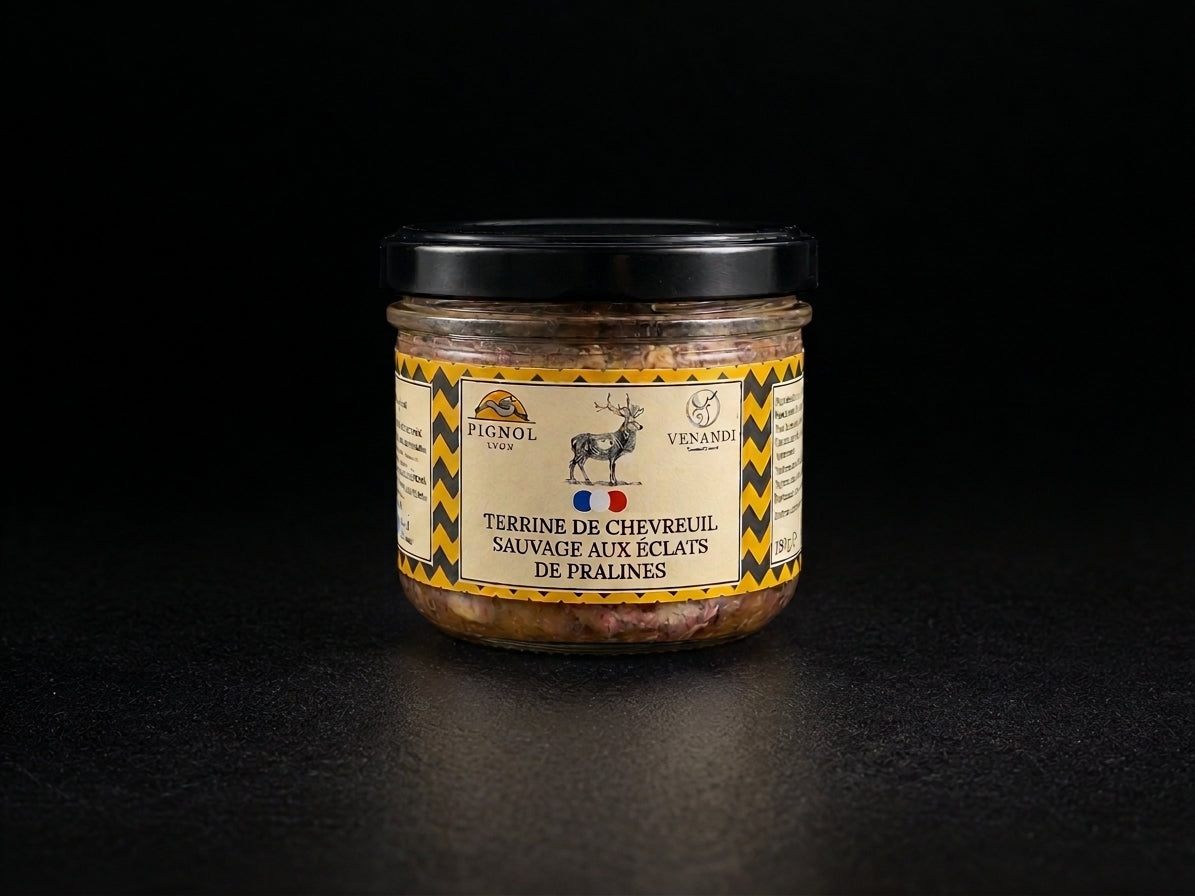 Terrine de Chevreuil Sauvage aux Éclats de Pralines - Maison Pignol - 180g