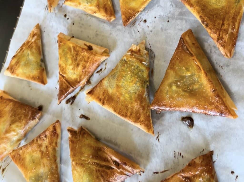 samoussas cuit au four